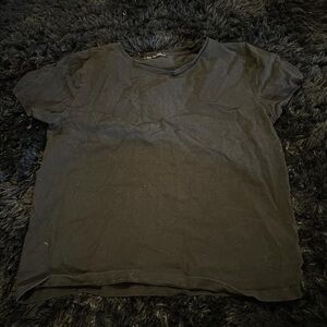 Zara Women's Black Short Sleeve Tee